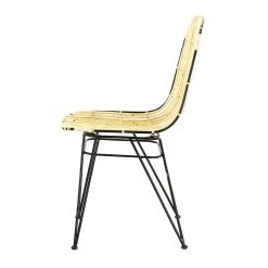 Zago Chaise En Rotin Naturel Et Metal - KUBU -Sema Design Boutique 100273 FRN03 WEB