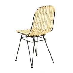 Zago Chaise En Rotin Naturel Et Metal - KUBU -Sema Design Boutique 100273 FRN04 WEB