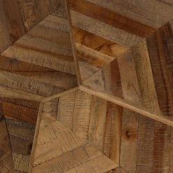 Zago Tables Basses Gigognes (x 3) En Teck Et Métal Hexagonales - WOODY -Sema Design Boutique 100321 FRN06 WEB