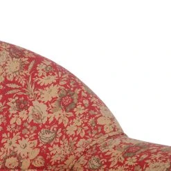 Comptoir De Famille Fauteuil Crapaud Floral En Coton Rouge Et Pin - Margot 12 Comptoir De Famille Fauteuil Crapaud Floral En Coton Rouge Et Pin - Margot -Sema Design Boutique 136290 DET02 WEB