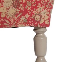 Comptoir De Famille Fauteuil Crapaud Floral En Coton Rouge Et Pin - Margot 13 Comptoir De Famille Fauteuil Crapaud Floral En Coton Rouge Et Pin - Margot -Sema Design Boutique 136290 DET03 WEB