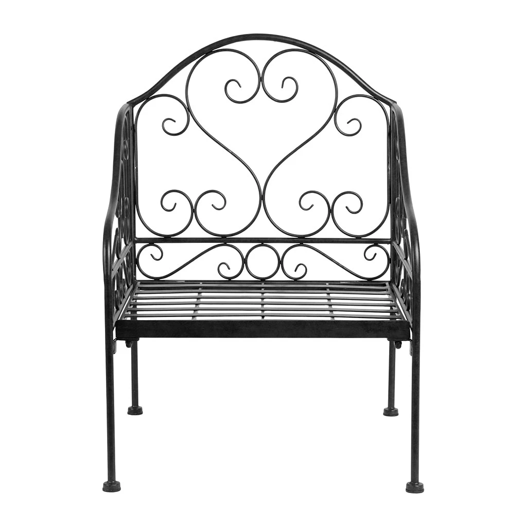 Comptoir De Famille Fauteuil Brun En Fer Forge - Volute 3 Comptoir De Famille Fauteuil Brun En Fer Forge - Volute