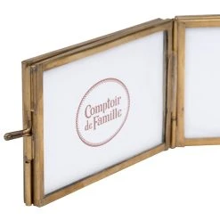 Comptoir De Famille Cadre Photo 2 Vues Fleurlys Dore Antique 7 Comptoir De Famille Cadre Photo 2 Vues Fleurlys Dore Antique -Sema Design Boutique 200869 DET02 WEB