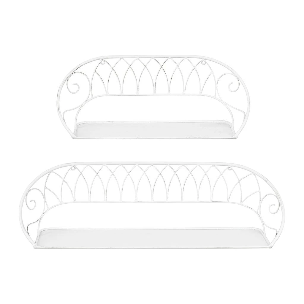 Comptoir De Famille Etagere Murale X2 Charmet Blanc 3 Comptoir De Famille Etagere Murale X2 Charmet Blanc