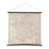 Comptoir De Famille Toile "carte Royaume De Fr Beige 98x96cm -Sema Design Boutique 201273 DEB WEB
