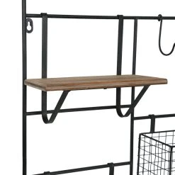 Comptoir De Famille Etagere Murale Avec 2 Panier Reserve 51x80x11cm En Fer Noir Et Sapin 8 Comptoir De Famille Etagere Murale Avec 2 Panier Reserve 51x80x11cm En Fer Noir Et Sapin -Sema Design Boutique 201284 DET02 WEB