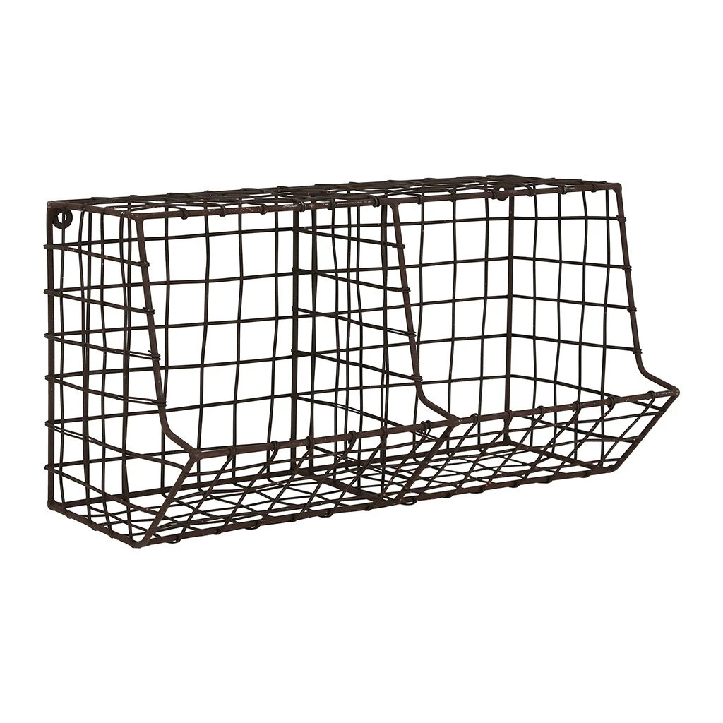 Comptoir De Famille Etagere Murale 2 Compartiments Cuisine Tradition Brun En Fer 4 Comptoir De Famille Etagere Murale 2 Compartiments Cuisine Tradition Brun En Fer – Image 2