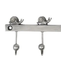 Comptoir De Famille Patere 3 Crochets Escargot Argenté 10x6x2cm Laiton 7 Comptoir De Famille Patere 3 Crochets Escargot Argenté 10x6x2cm Laiton -Sema Design Boutique 201452 DET02 WEB