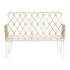 Comptoir De Famille Banquette 2 Places En Fer Blanc Et Rotin Naturel -roseraie 1 Comptoir De Famille Banquette 2 Places En Fer Blanc Et Rotin Naturel -roseraie -Sema Design Boutique 201546 DEB WEB