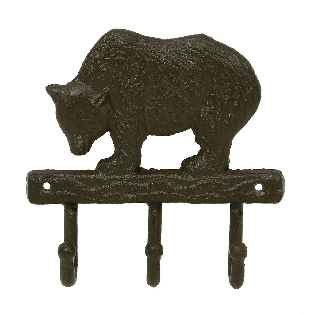 Comptoir De Famille Patère 3 Crochets En Fonte Brun - La Foret 3 Comptoir De Famille Patère 3 Crochets En Fonte Brun - La Foret