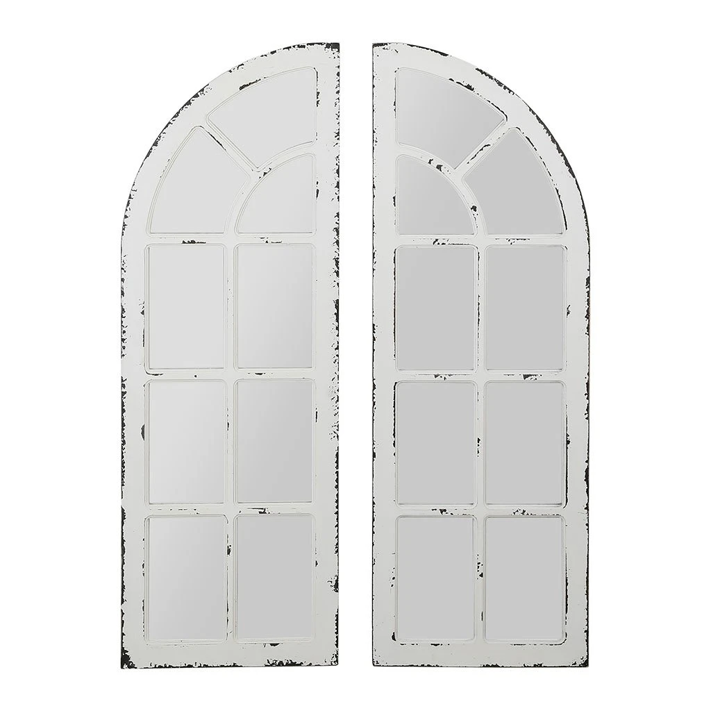 Comptoir De Famille Miroirs X2 Blanc Patiné 40x117cm - Orangerie 3 Comptoir De Famille Miroirs X2 Blanc Patiné 40x117cm - Orangerie
