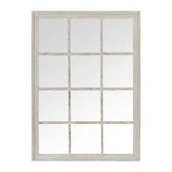 Côté Table Miroir Jardin Gris Antique En Bois