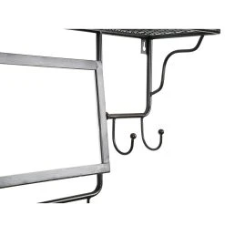 Côté Table Miroir Porte Manteau Indus Noir En Fer -Sema Design Boutique 24432 DET03 WEB