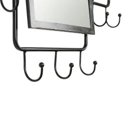 Côté Table Miroir Porte Manteau Indus Noir En Fer -Sema Design Boutique 24432 DET04 WEB