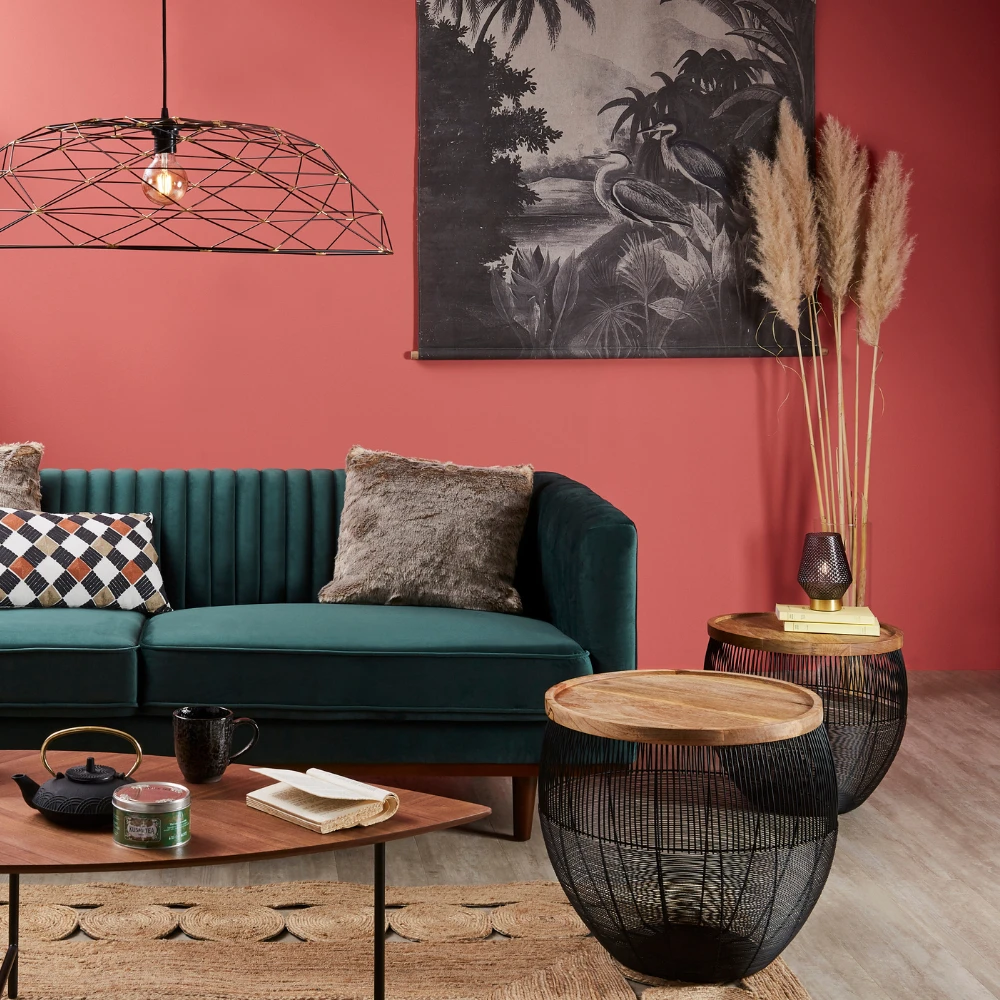 SEMA DESIGN Table Basse (lot De 2) En Manguier Naturel Et Fer Noir - Kleia 6 SEMA DESIGN Table Basse (lot De 2) En Manguier Naturel Et Fer Noir - Kleia – Image 4