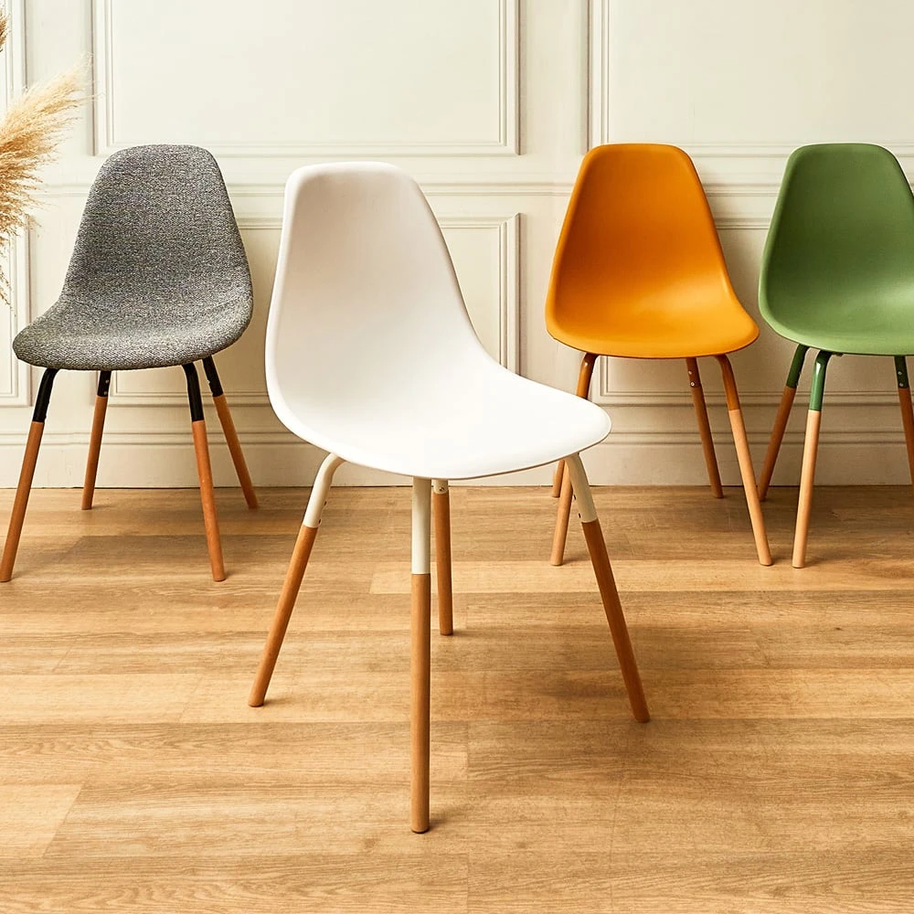 Home Déco Factory Chaise De Salle à Manger Scandinave Blanc - Phenix 8 Home Déco Factory Chaise De Salle à Manger Scandinave Blanc - Phenix – Image 6