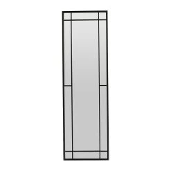 Côté Table Miroir Osaka Noir En Fer, Mdf