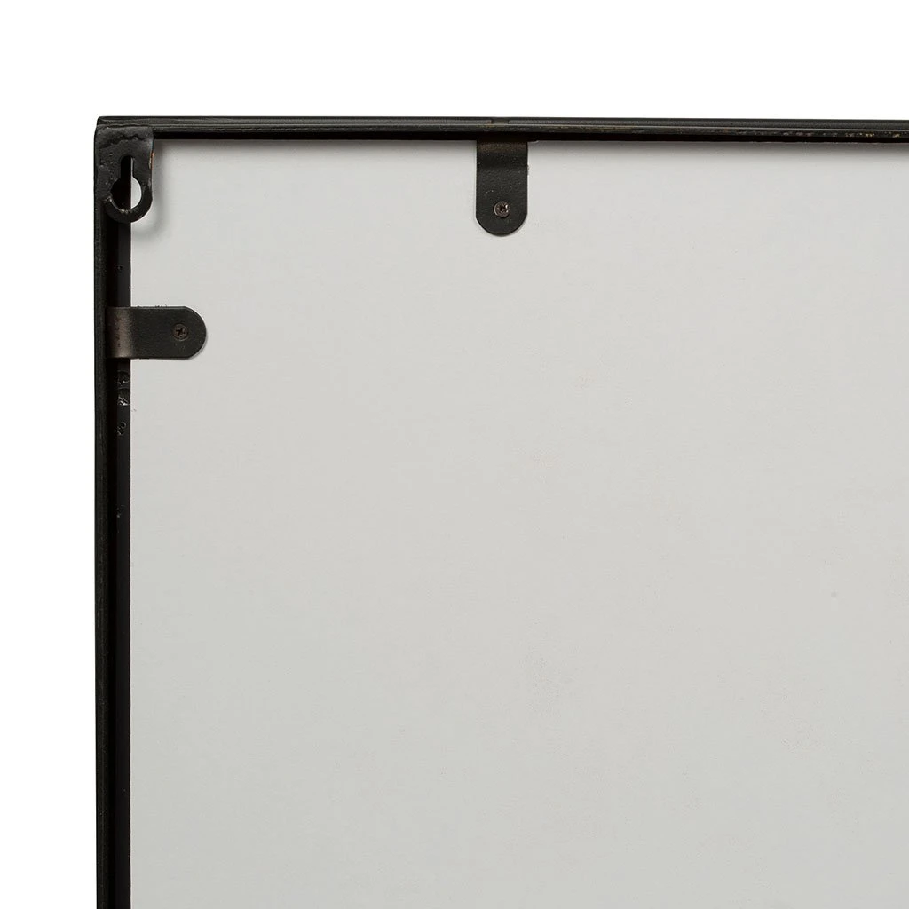 Côté Table Miroir Osaka Noir En Fer, Mdf 5 Côté Table Miroir Osaka Noir En Fer, Mdf – Image 3