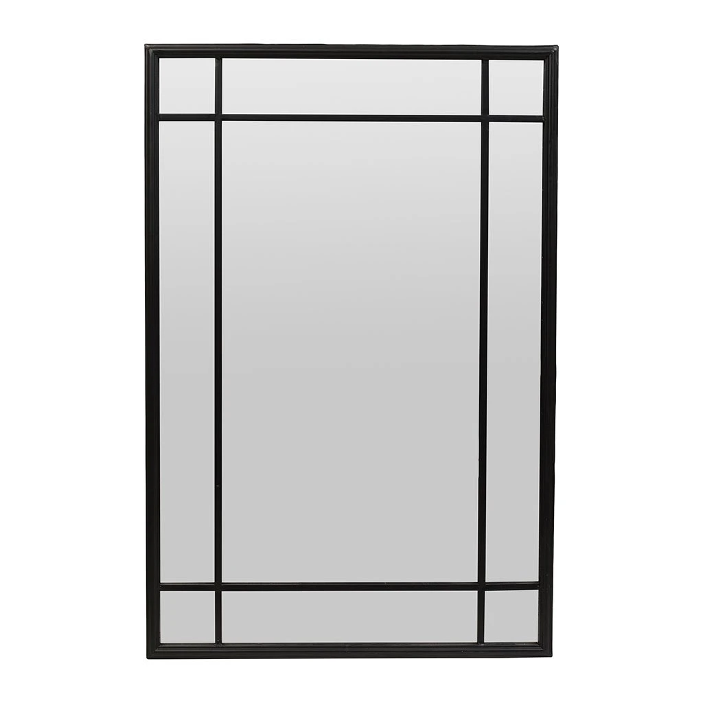 Côté Table Miroir Osaka Noir En Fer, Mdf 3 Côté Table Miroir Osaka Noir En Fer, Mdf