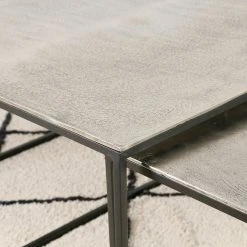 Côté Table Table Basse Gigogne (lot De 3) En Fer Argenté - Félia 12 Côté Table Table Basse Gigogne (lot De 3) En Fer Argenté - Félia -Sema Design Boutique 36481 SITU06 WEB