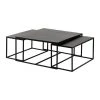 Côté Table Table Basse Gigogne Carrée (lot De 3) En Fer Noir - Felia -Sema Design Boutique 37337 DEB WEB