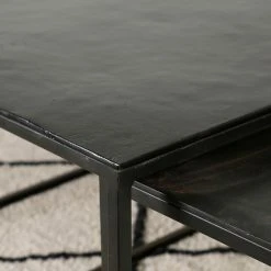 Côté Table Table Basse Gigogne Carrée (lot De 3) En Fer Noir - Felia -Sema Design Boutique 37337 SITU04 WEB