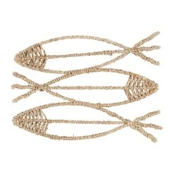 Côté Table Deco Poisson Borneo Naturel 32x23cm