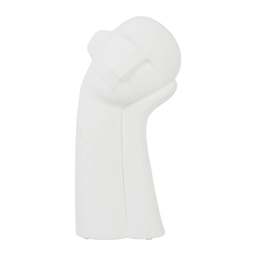 Côté Table Deco Visage Maceio Blanc Casse 20x12xh38cm Gres 3 Côté Table Deco Visage Maceio Blanc Casse 20x12xh38cm Gres