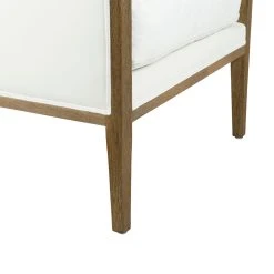 Côté Table Fauteuil En Coton Blanc Et Chene - Loevan -Sema Design Boutique 38125 DET04 WEB