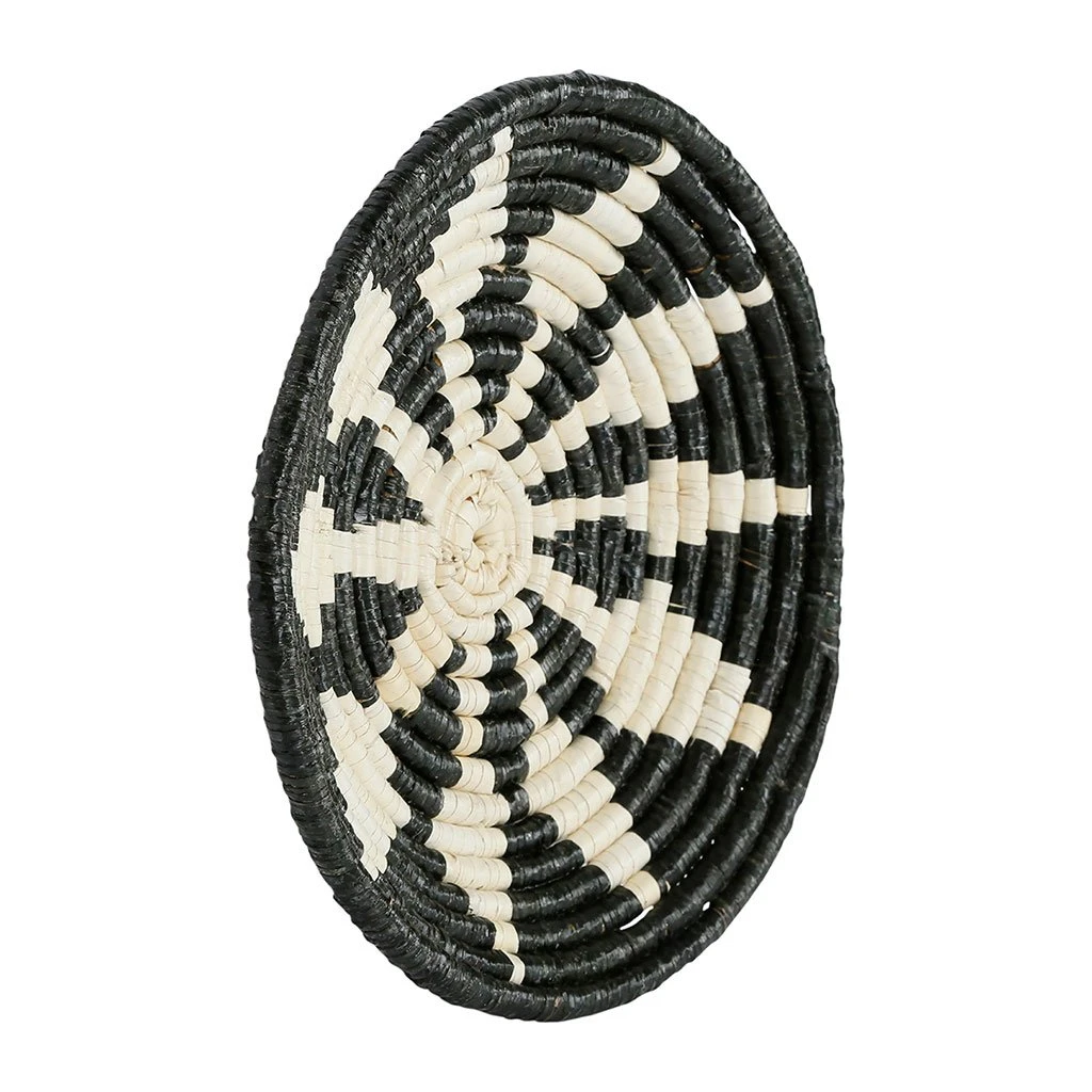 Côté Table Deco Murale étoile En Jonc De Mer Noir Blanc - Seram 4 Côté Table Deco Murale étoile En Jonc De Mer Noir Blanc - Seram – Image 2