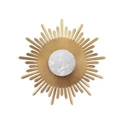 Côté Table Miroir Antique En Fer Doré D18cm - Aureol