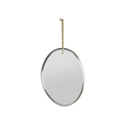 Côté Table Miroir Padma 23.5x32cm Miroir+corde Jute