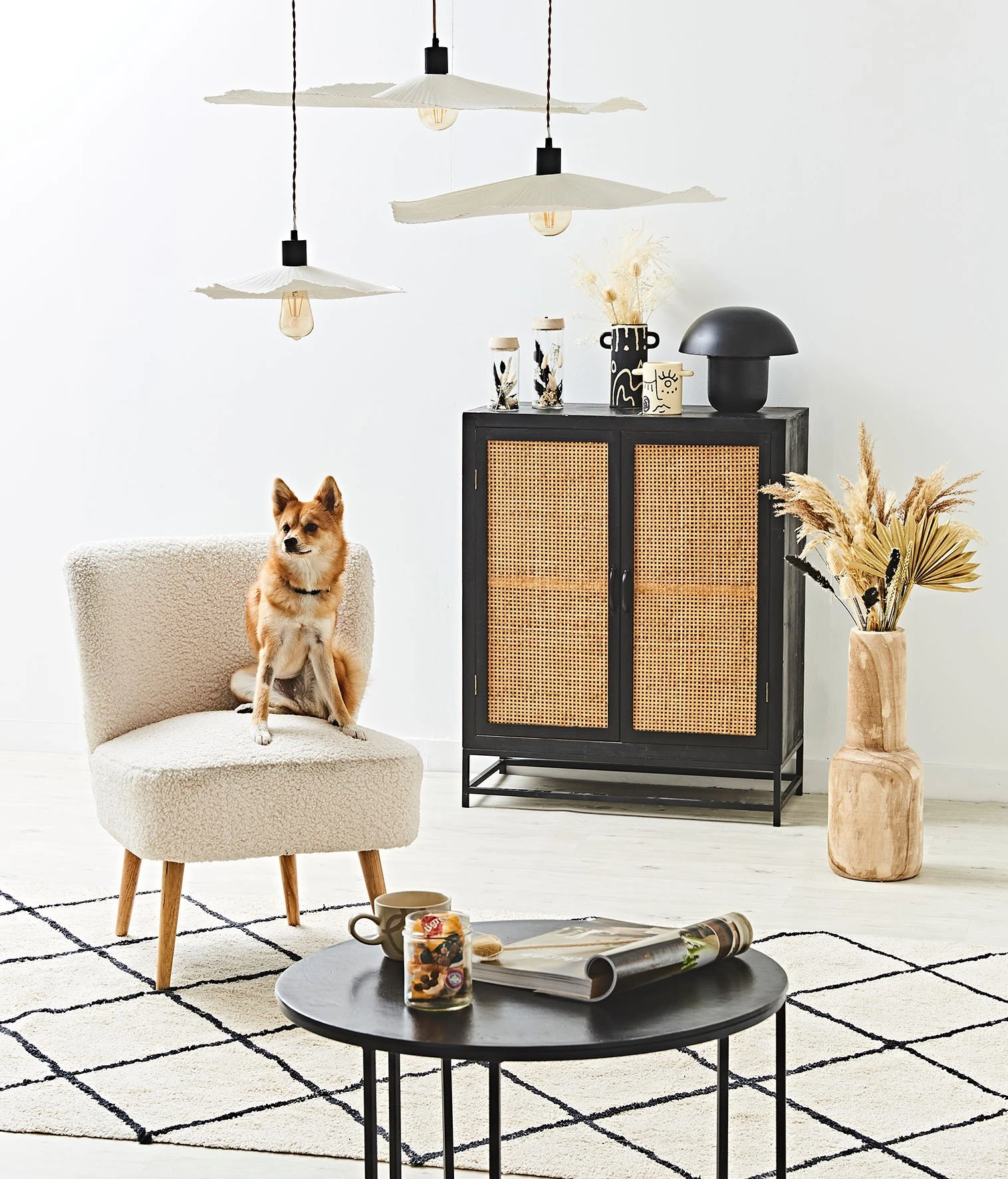 SEMA DESIGN Fauteuil Bouclette Blanc Crème - Elément 8 SEMA DESIGN Fauteuil Bouclette Blanc Crème - Elément – Image 6