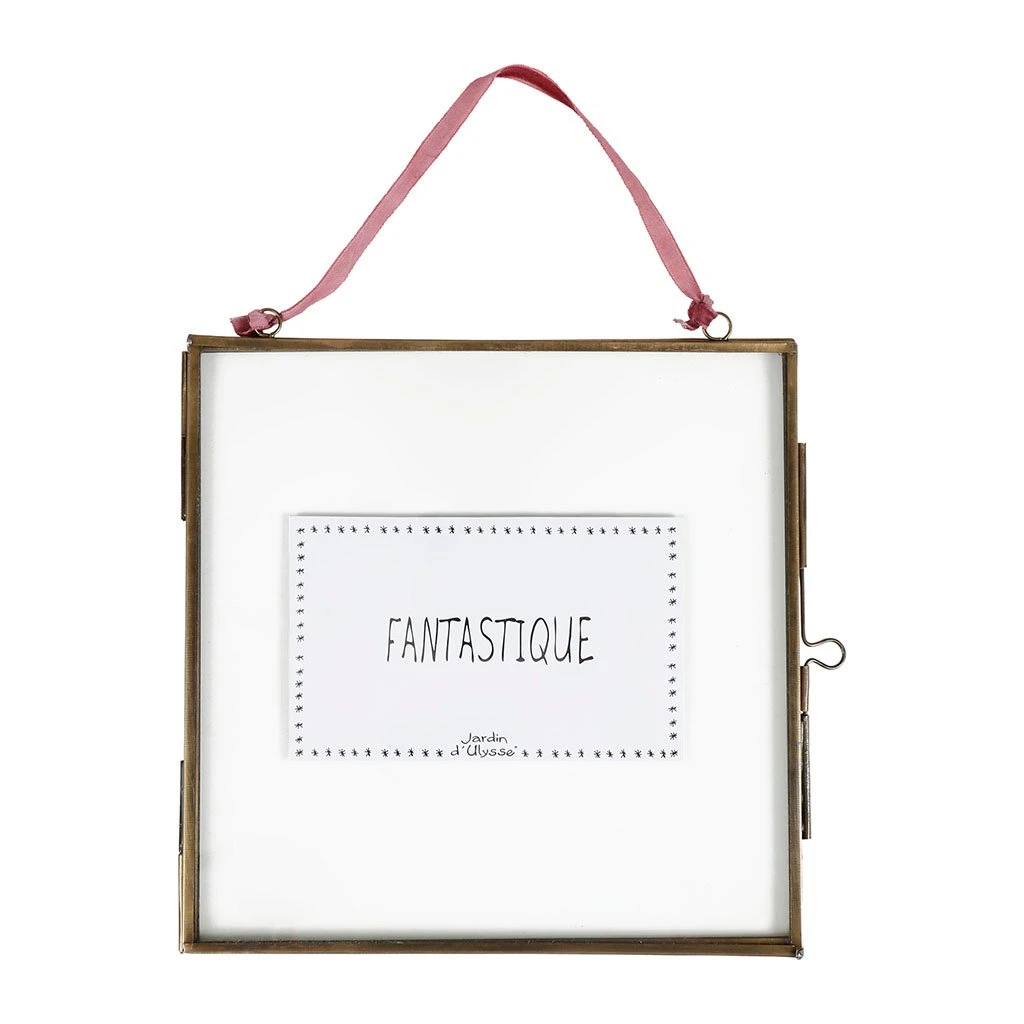 Jardin D'Ulysse Cadre Photo Ruban Doré En Fer Et Verre 3 Jardin D'Ulysse Cadre Photo Ruban Doré En Fer Et Verre