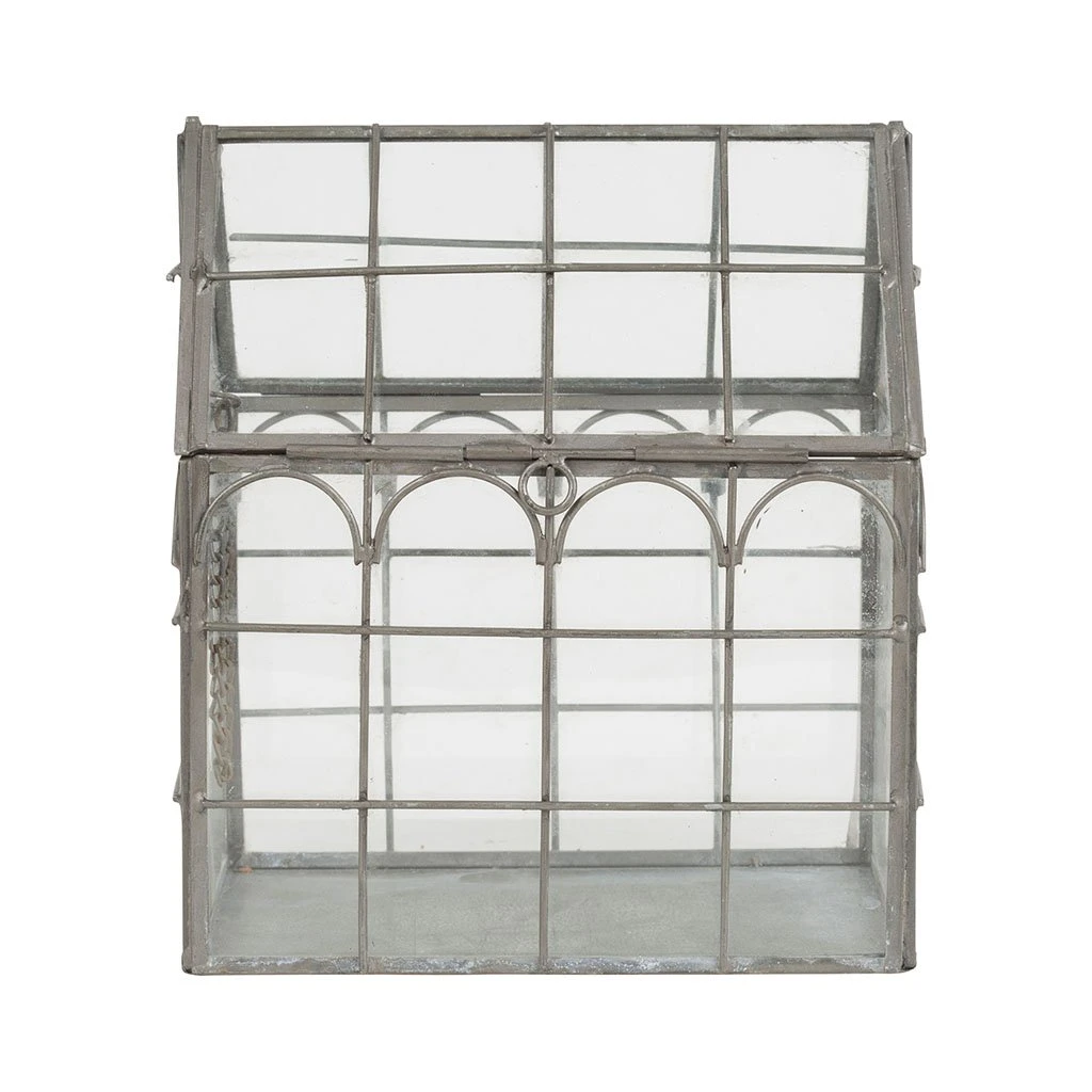 Jardin D'Ulysse Déco Serre Codette Gris En Fer, Verre 3 Jardin D'Ulysse Déco Serre Codette Gris En Fer, Verre