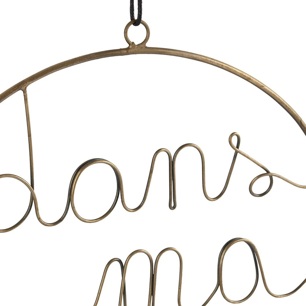 Jardin D'Ulysse Deco Suspension Bulle Metal Dore D25 4 Jardin D'Ulysse Deco Suspension Bulle Metal Dore D25 – Image 2