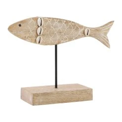 Jardin D'Ulysse Deco Poisson Un été à La Mer En Manguier Et Fer -Sema Design Boutique 467011 DET01 WEB