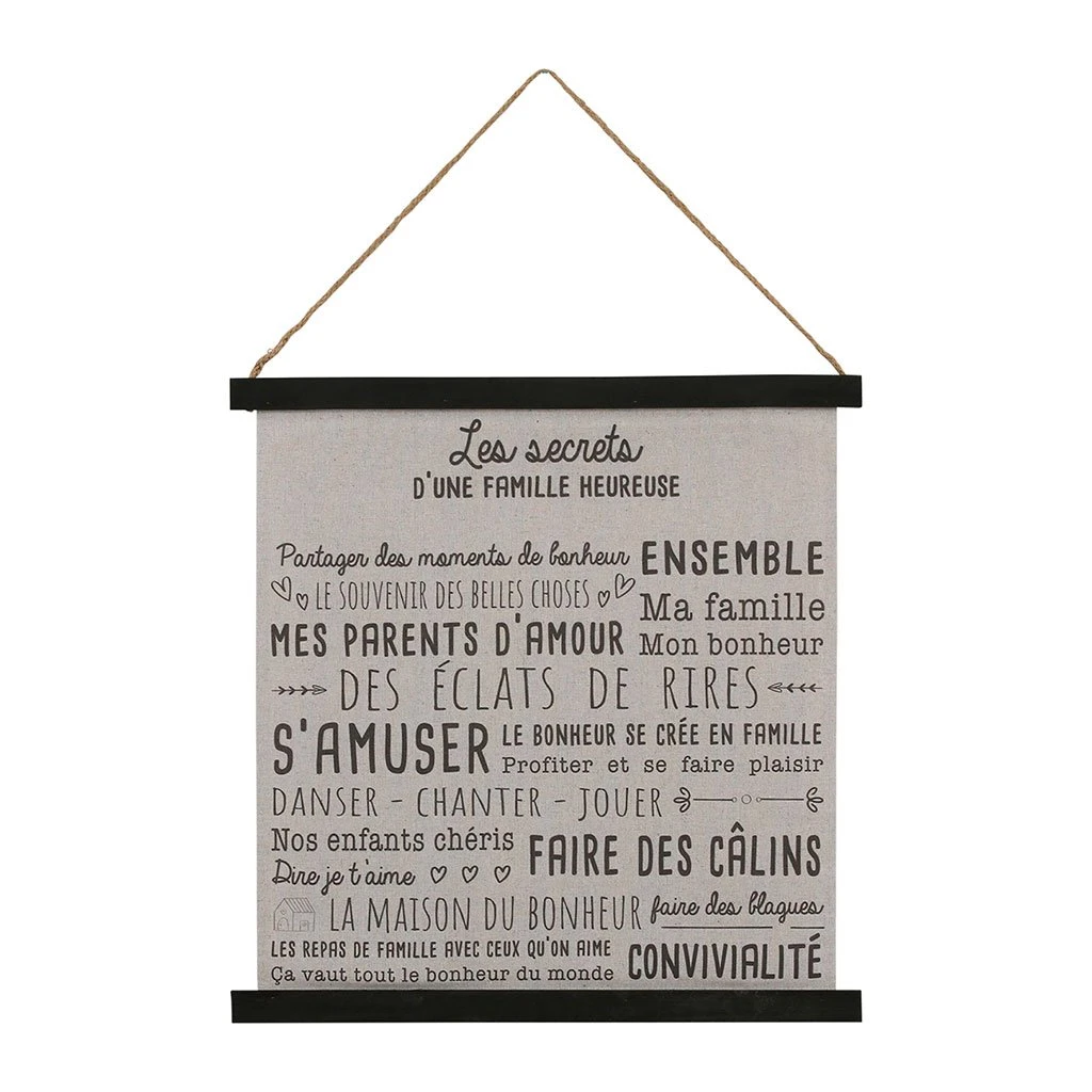 Jardin D'Ulysse Toile Secret De Famille Noir 50x50cm 3 Jardin D'Ulysse Toile Secret De Famille Noir 50x50cm