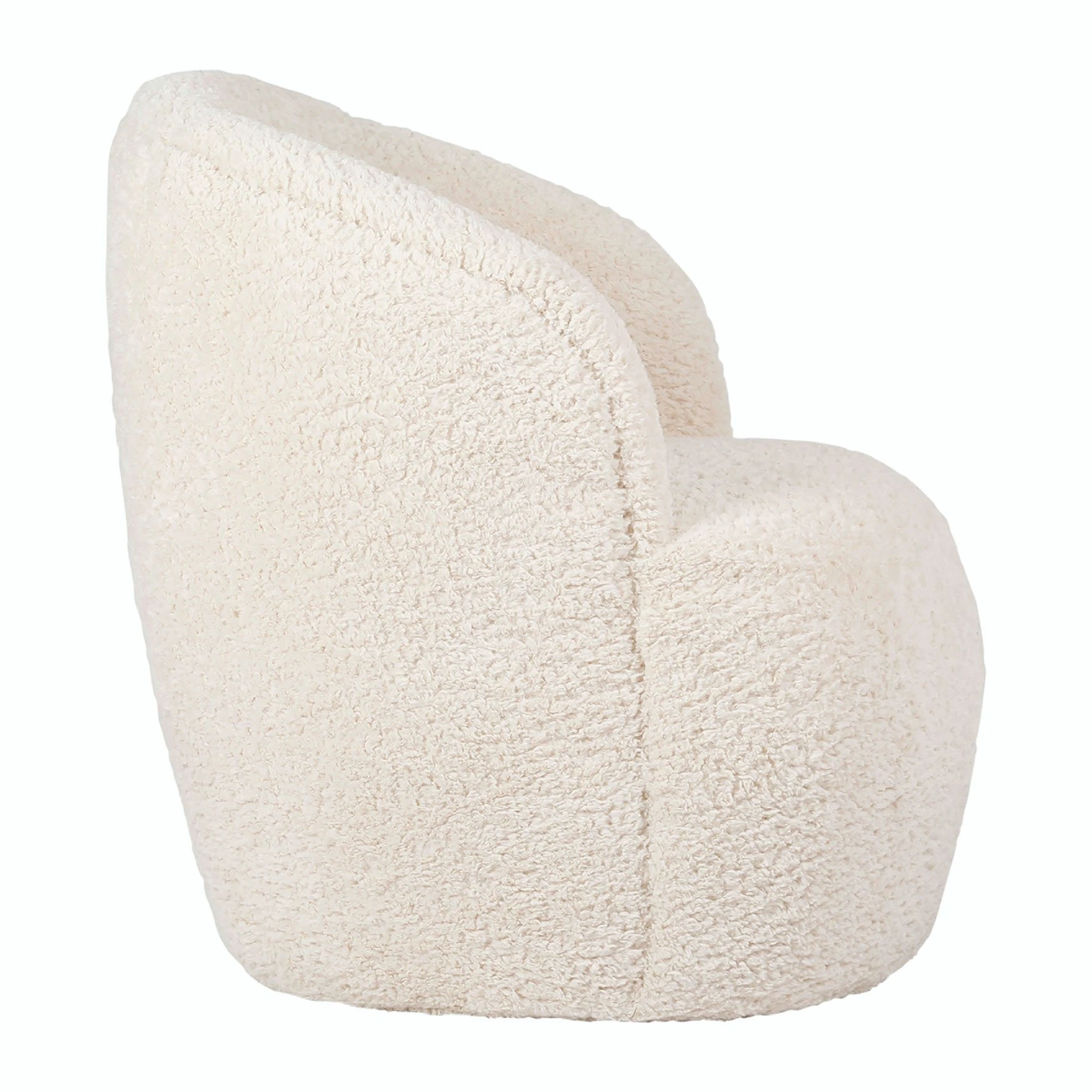 SEMA DESIGN Fauteuil Club Tissu Bouclette Crème - Cosine 5 SEMA DESIGN Fauteuil Club Tissu Bouclette Crème - Cosine – Image 3