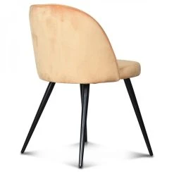 Opjet Chaise Salle à Manger En Velours Miel - Ingrid -Sema Design Boutique 58994 012138 3 2