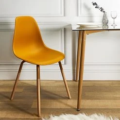 Home Déco Factory Chaise De Salle à Manger Scandinave Moutarde - Phenix 12 Home Déco Factory Chaise De Salle à Manger Scandinave Moutarde - Phenix -Sema Design Boutique 5ff84 5