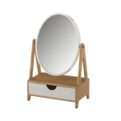 Unimasa Miroir Avec Tiroir Bambou 17.3x10.5x27.5cm