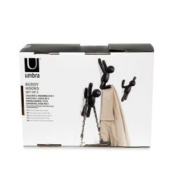 Umbra Crochet Mural Bonhomme Noir Buddy 11 Umbra Crochet Mural Bonhomme Noir Buddy -Sema Design Boutique 604415 FRN04 WEB
