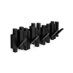 Umbra Patère Murale 5 Crochets Rabattables Noir -Sema Design Boutique 604419 FRN05 WEB