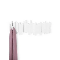 Umbra Patère Murale 5 Crochets Rabattables Blanc 12 Umbra Patère Murale 5 Crochets Rabattables Blanc -Sema Design Boutique 604420 FRN05 WEB