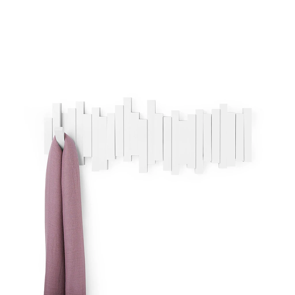 Umbra Patère Murale 5 Crochets Rabattables Blanc 7 Umbra Patère Murale 5 Crochets Rabattables Blanc – Image 5