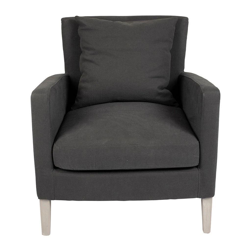 Durieux Fauteuil En Tissu Gris Anthracite - Boniface 3 Durieux Fauteuil En Tissu Gris Anthracite - Boniface