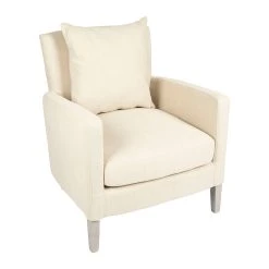 Durieux Fauteuil Salon En Tissu Beige - Boniface -Sema Design Boutique 609184 DET01 WEB