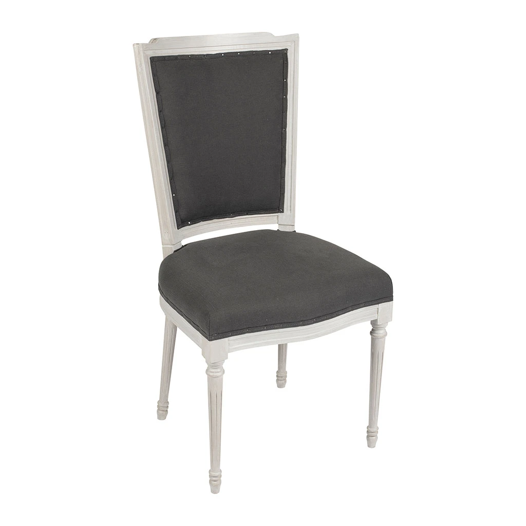 Durieux Chaise Salle à Manger Baroque Anthracite - Paris 5 Durieux Chaise Salle à Manger Baroque Anthracite - Paris – Image 3