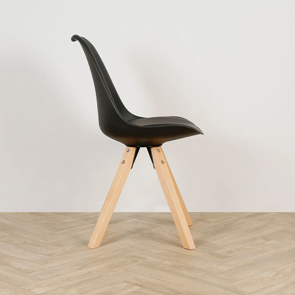 Casita Chaise Salle à Manger En Bois Naturel Et Noir - Leonce 6 Casita Chaise Salle à Manger En Bois Naturel Et Noir - Leonce – Image 4